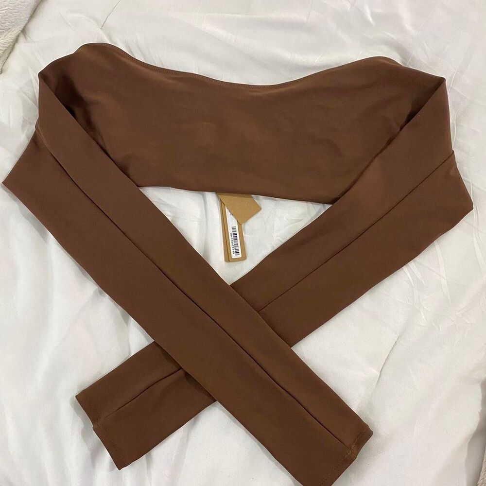 Skims Cocoa Shrug Cardigan - Picture 3 of 5